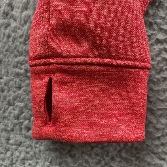 Adidas Hoodie Sweatshirt Womens Medium 12 14 Red Pullover Hooded Athletic EUC - Picture 11 of 12